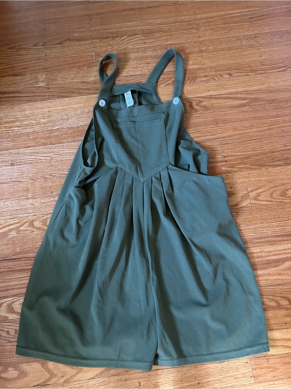 HALARA Olive Green Pinafore Mini Dress